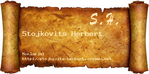Stojkovits Herbert névjegykártya